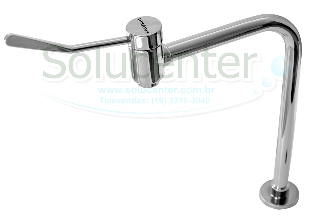 Torneira Clinica Bica Alta Alavanca de mesa 25cm Proflux 69.098