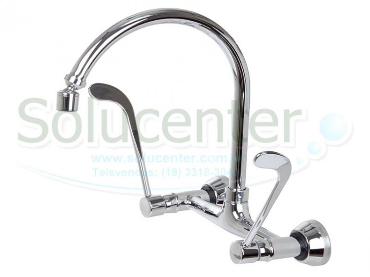 Torneira Clinica Misturador Parede Proflux Bica Alta 21.023