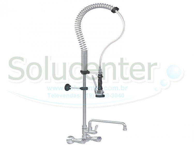 Esguicho de Pre-lavagem Misturador parede c/bica Industrial 106.004